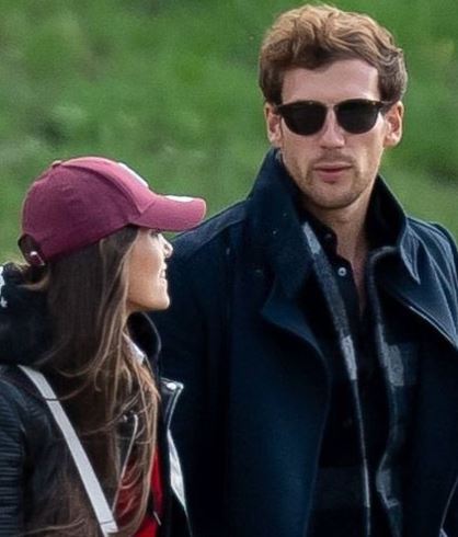Mathea Fischer with her boyfriend Leon Goretzka.
